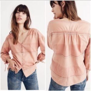 Madewell Morningview Tie-Sleeve Shirt